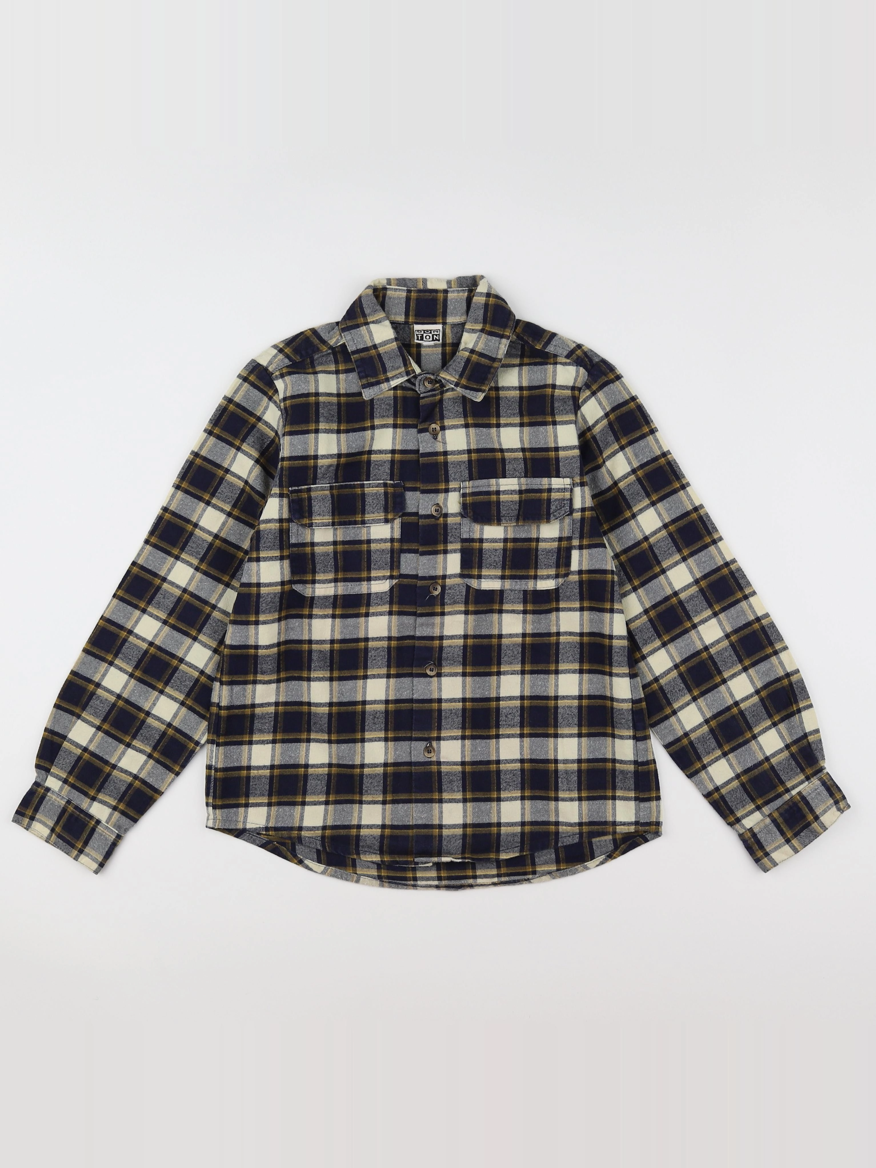 Bonton - chemise bleu - 8 ans