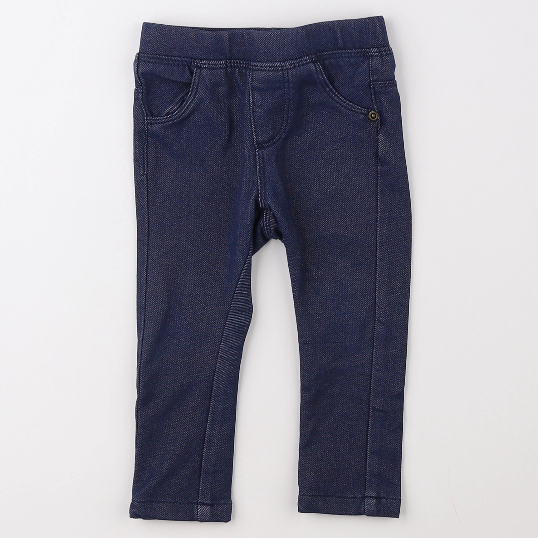 Vertbaudet - jegging bleu - 9 mois