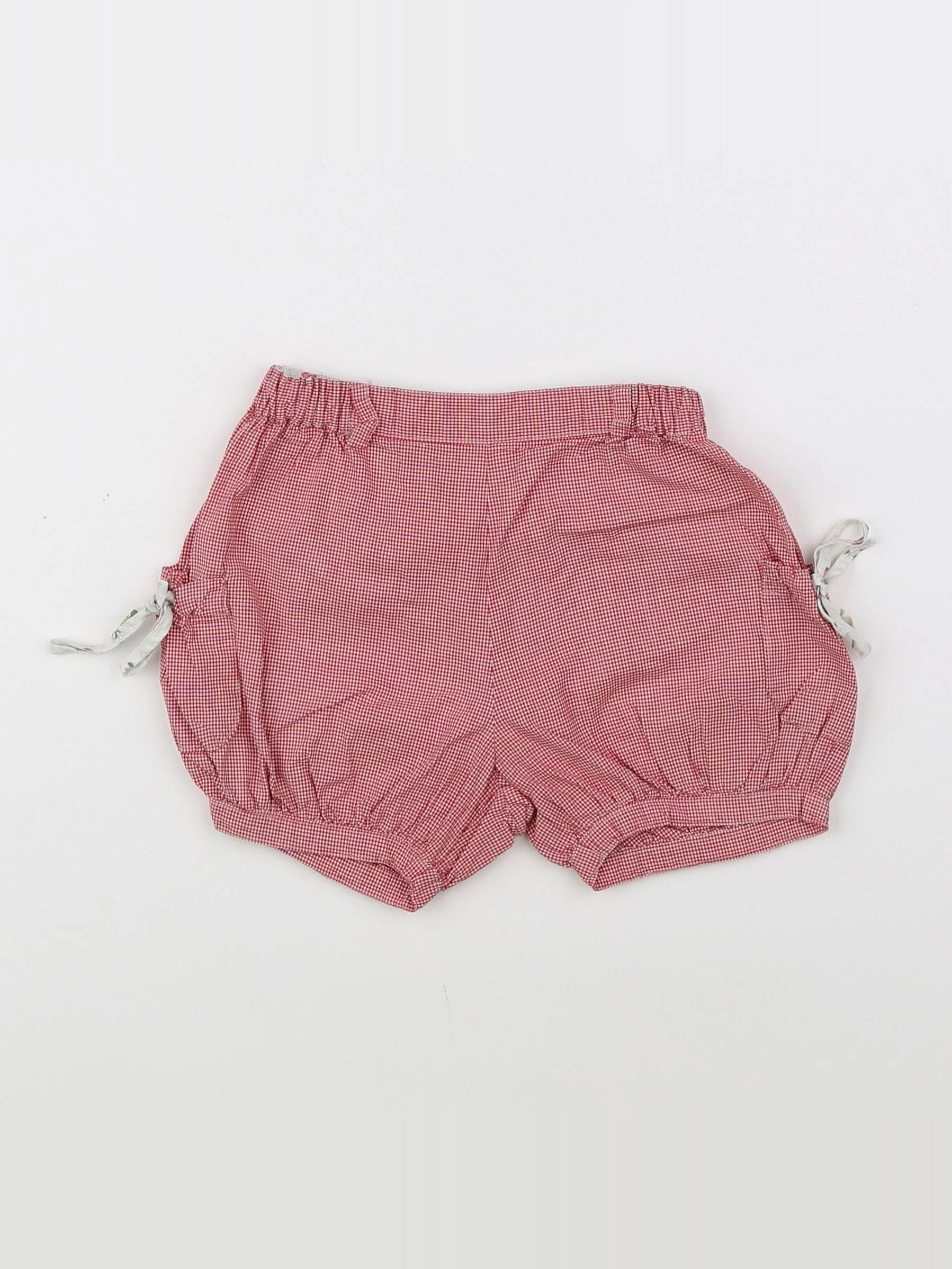Jacadi - short blanc, rouge - 18 mois