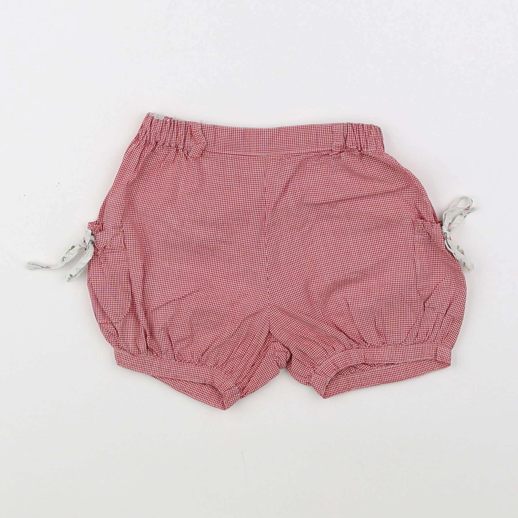 Jacadi - short blanc, rouge - 18 mois