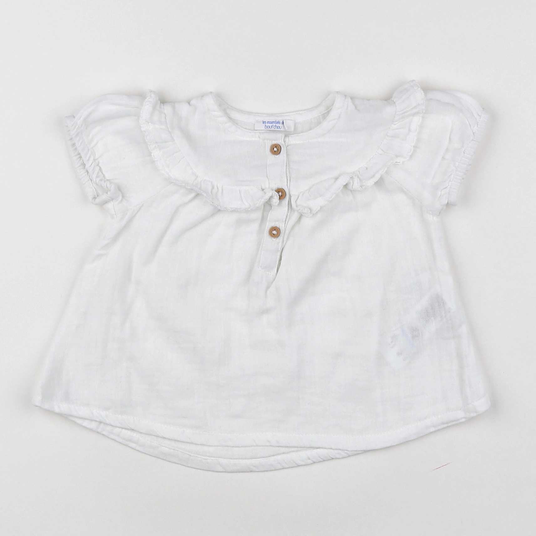 Boutchou - blouse blanc - 6 mois