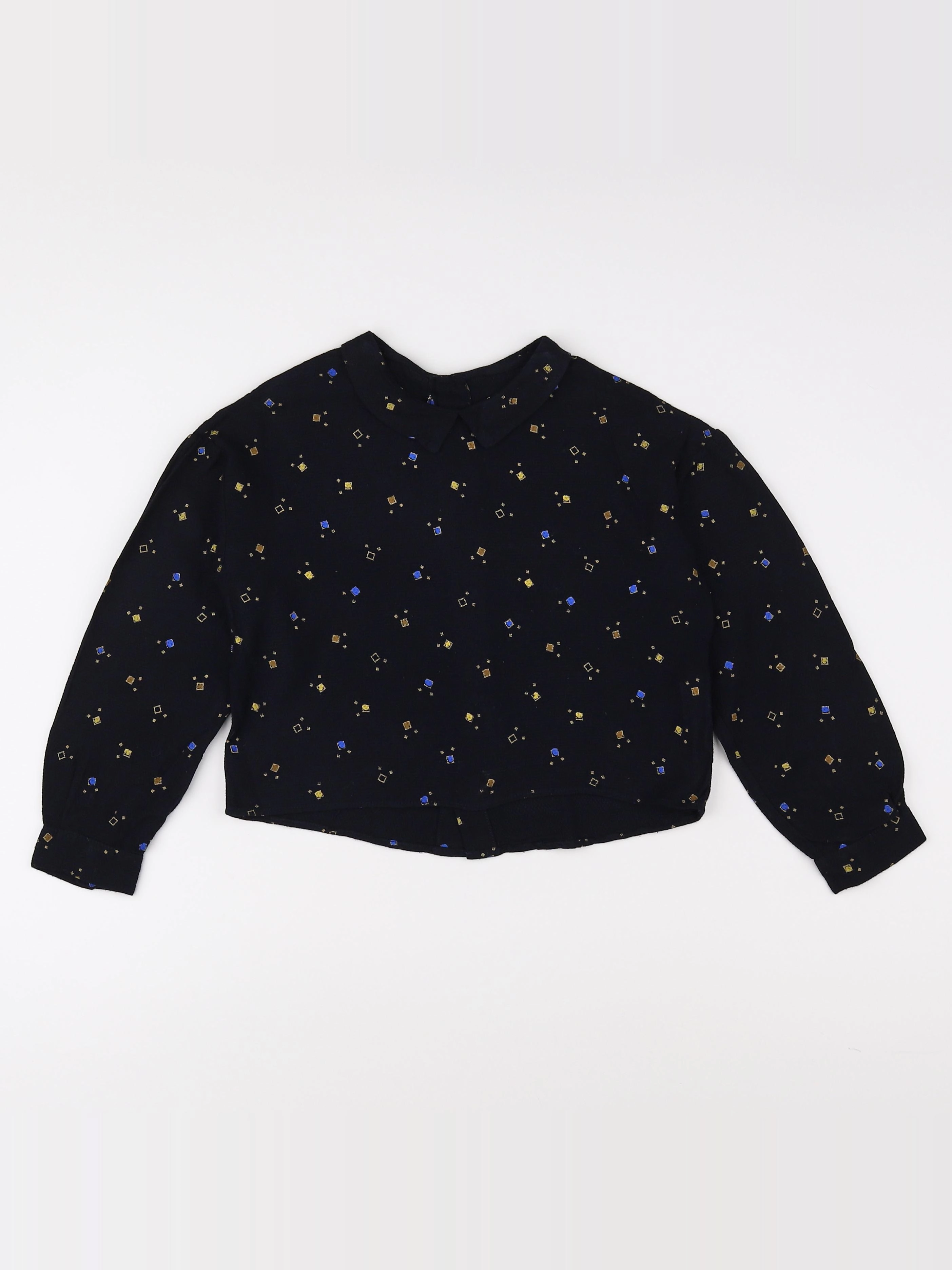 Catimini - blouse noir, jaune, bleu - 6 ans