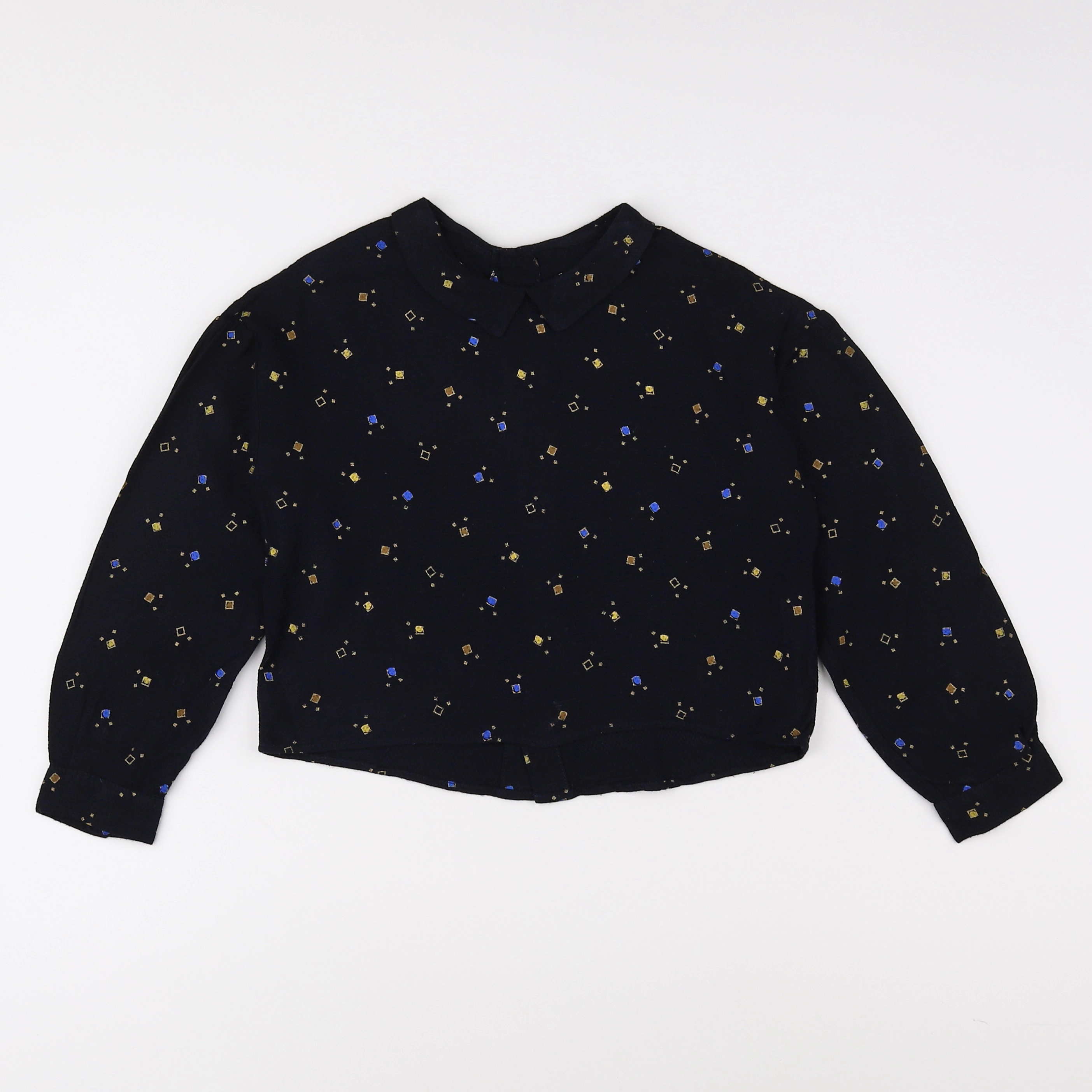 Catimini - blouse noir, jaune, bleu - 6 ans