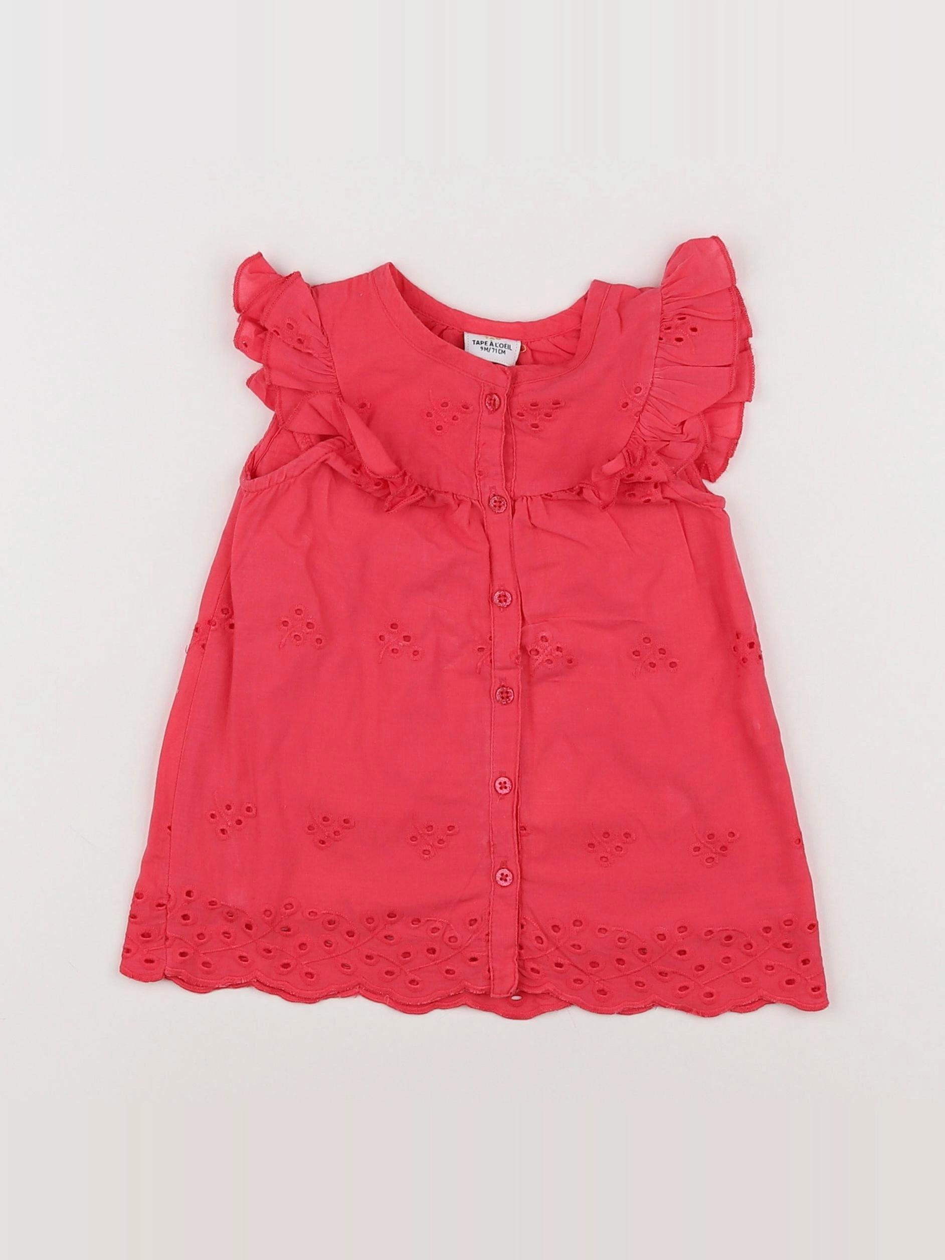 Tape à l'oeil - robe rose - 9 mois