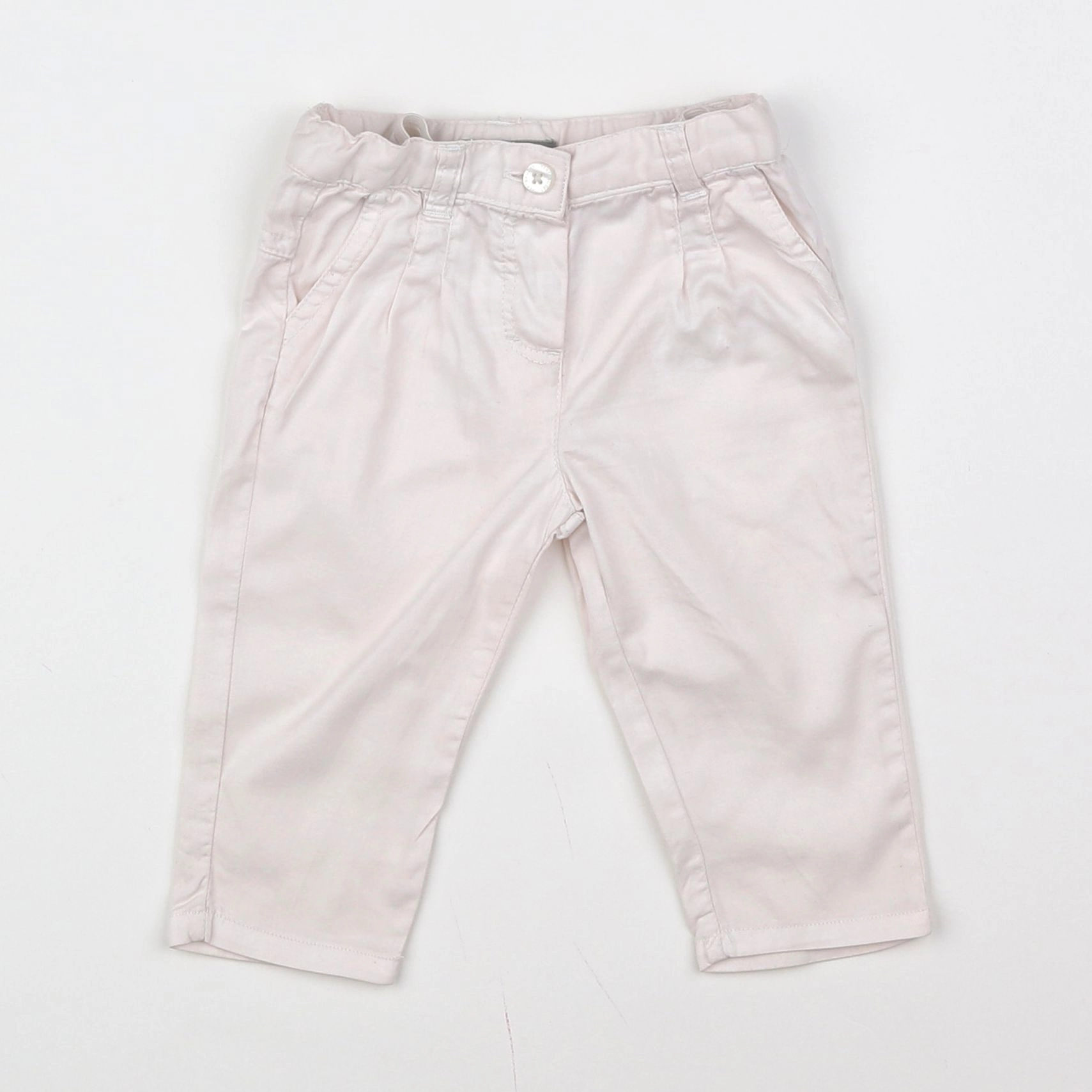 Vertbaudet - pantalon blanc - 6 mois
