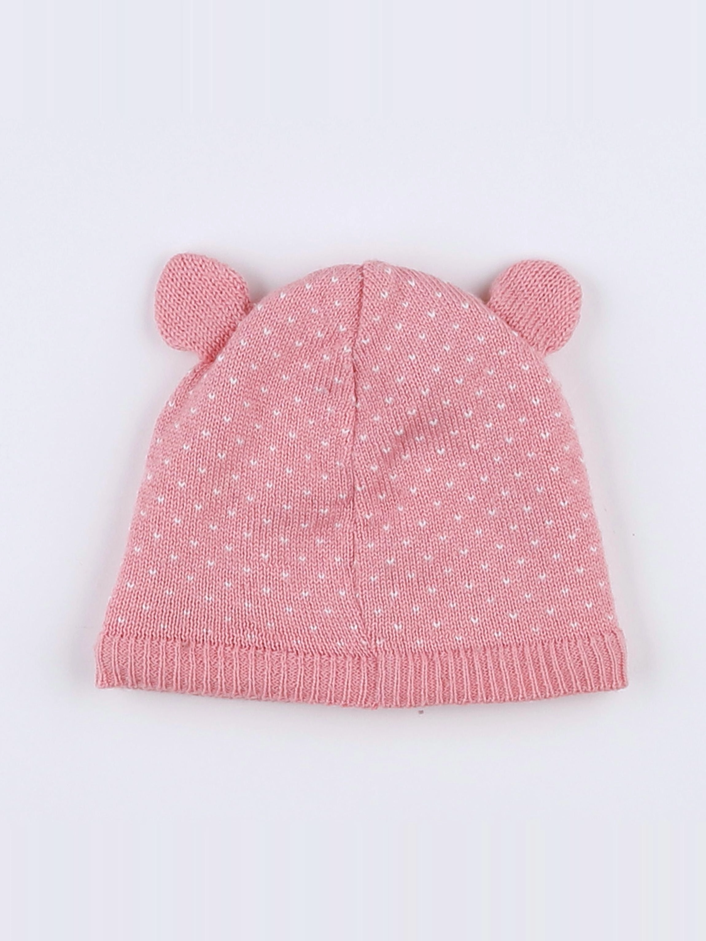 Petit Bateau - bonnet rose - 12 mois
