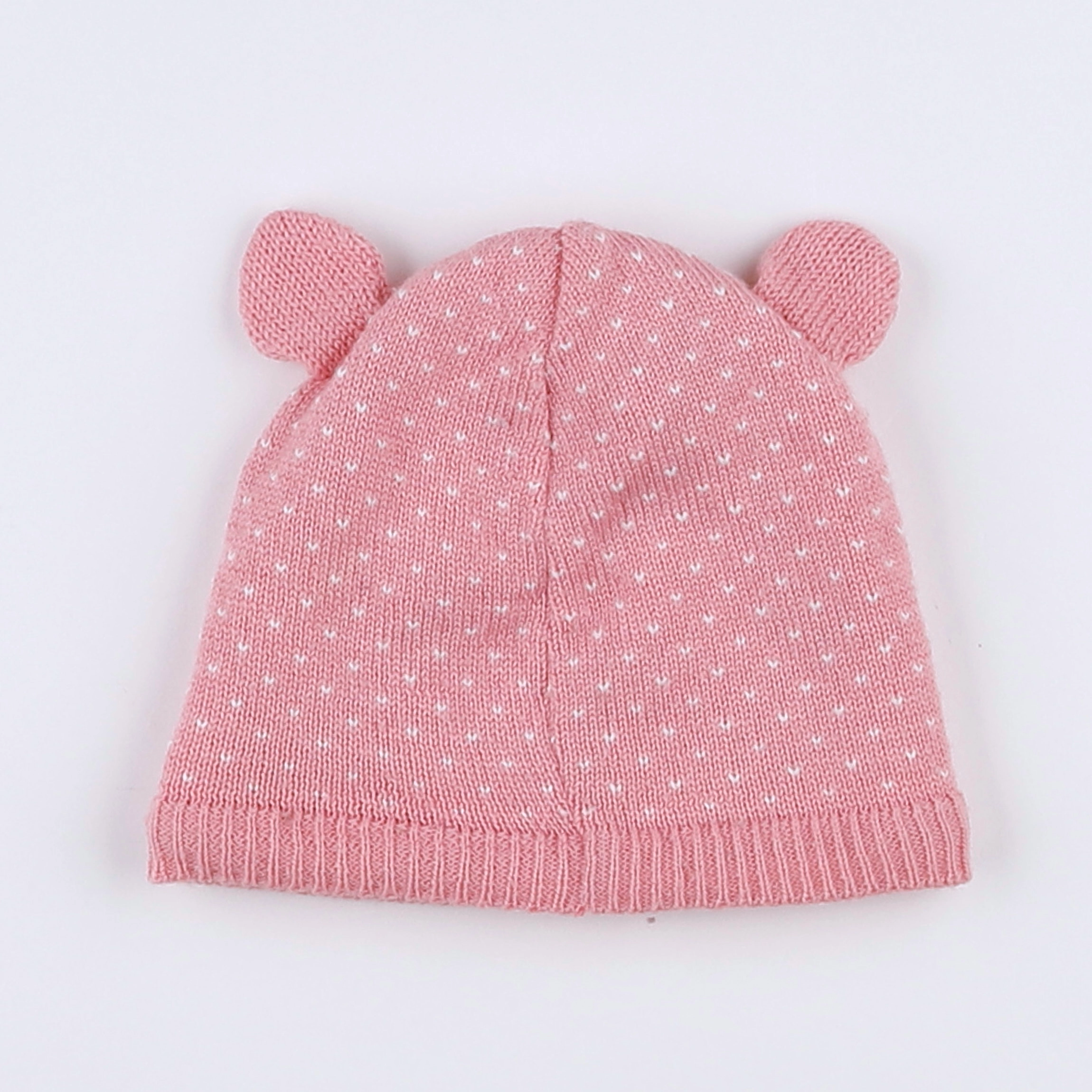 Petit Bateau - bonnet rose - 12 mois