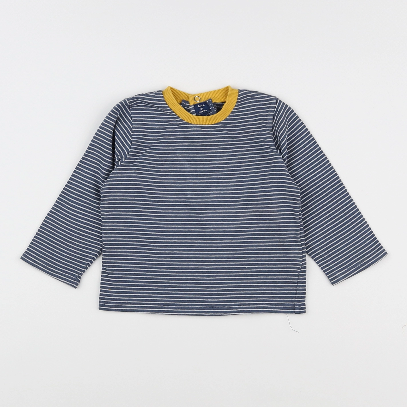 Terre de marins - tee-shirt bleu, jaune - 12 mois