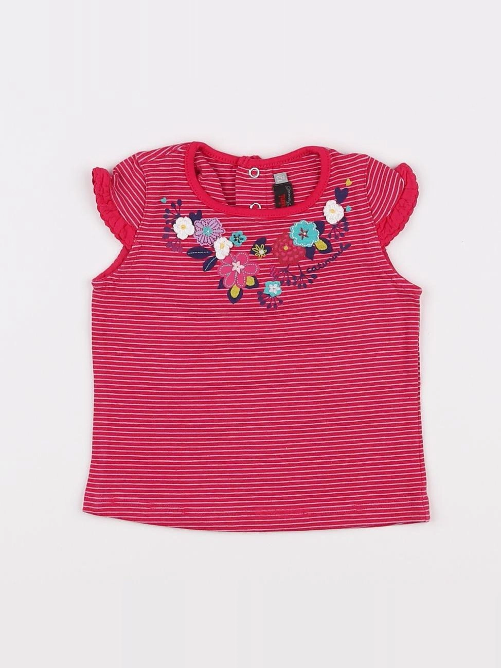 Catimini - tee-shirt rose - 12 mois