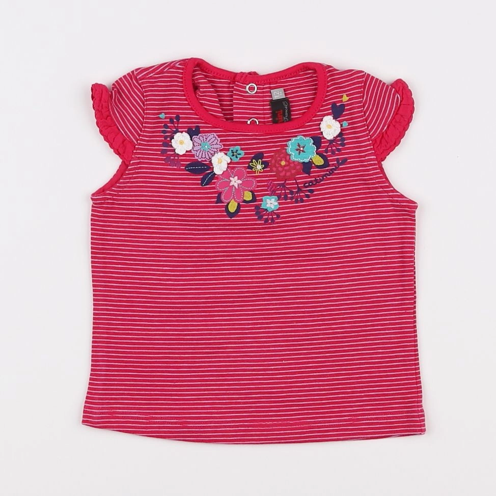 Catimini - tee-shirt rose - 12 mois