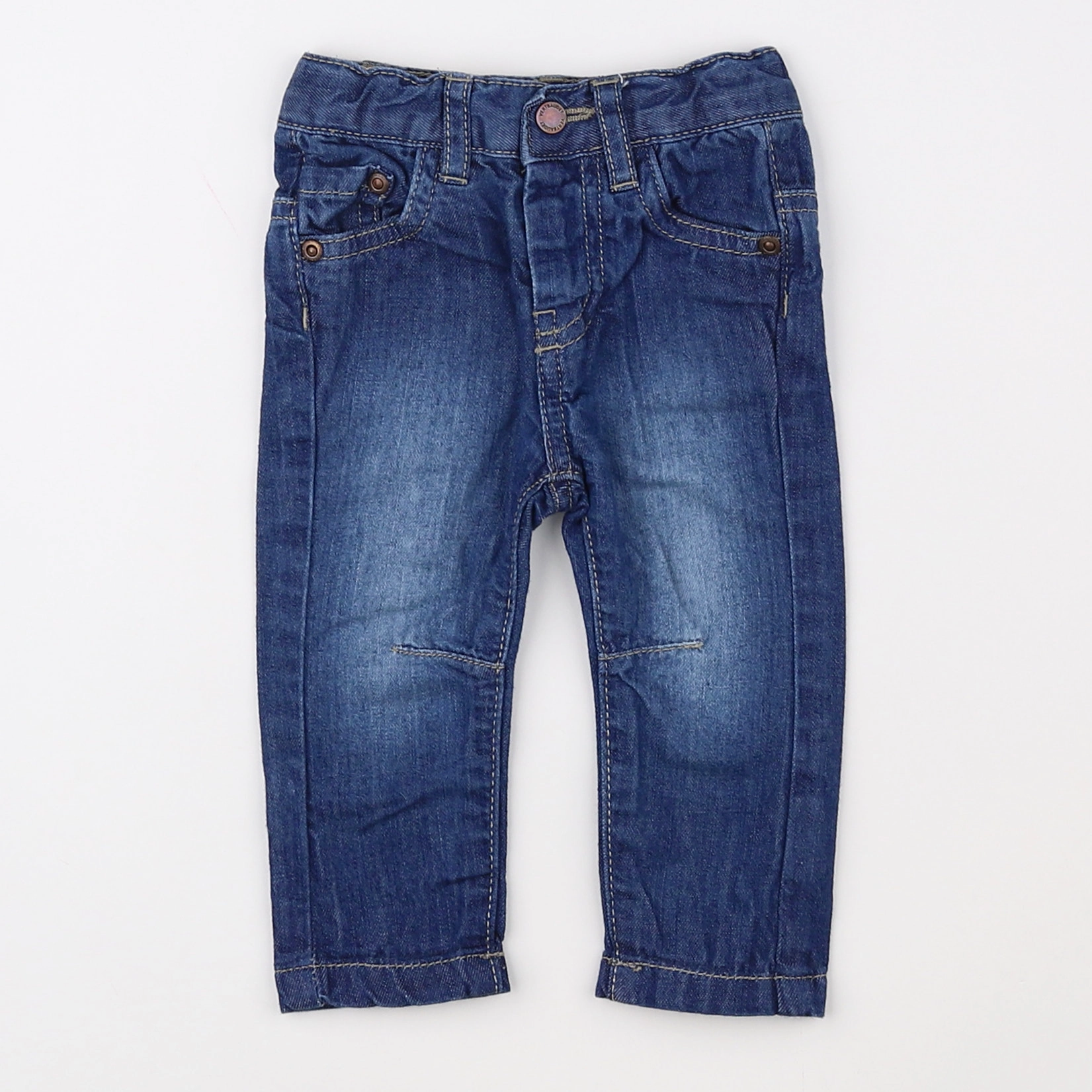 Vertbaudet - jean bleu - 3 mois