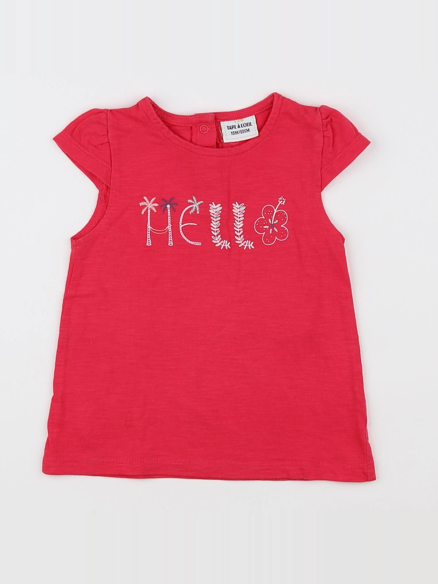 Tape à l'oeil - tee-shirt rose - 18 mois