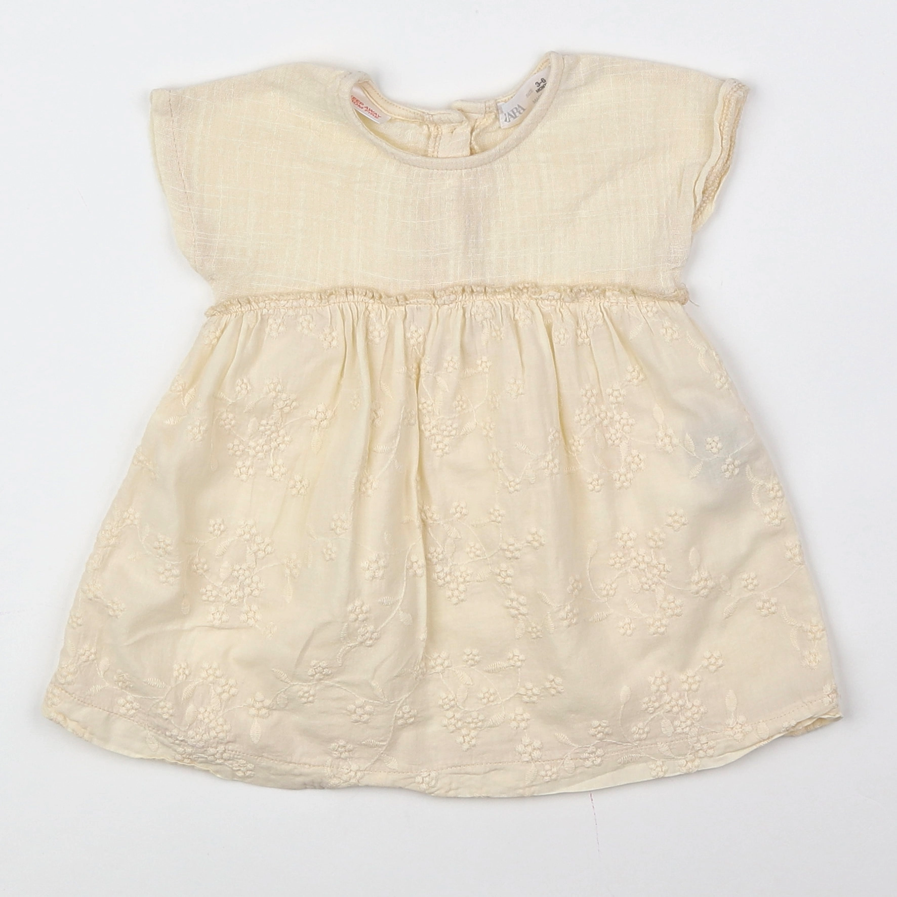 Zara - robe beige - 3/6 mois