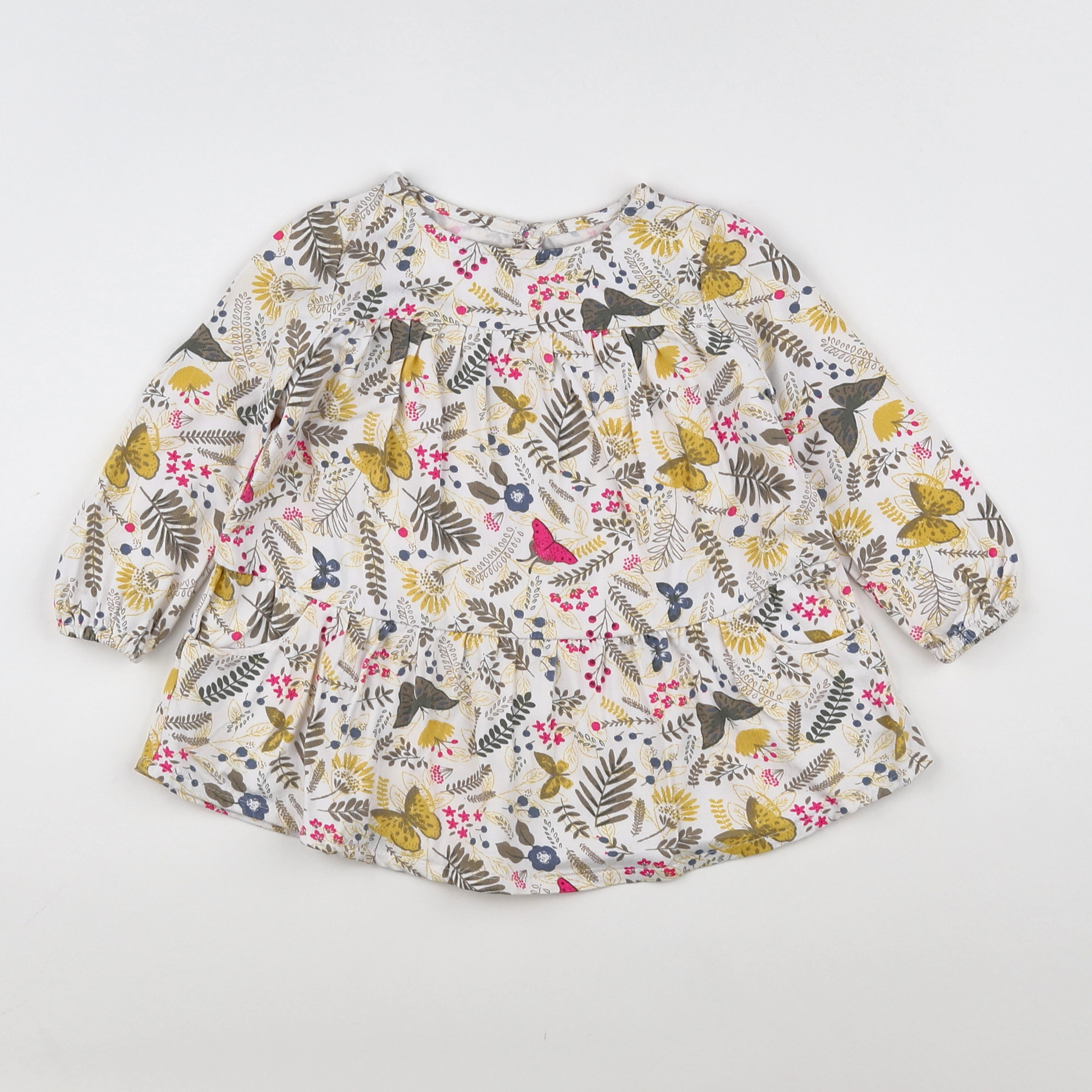 Vertbaudet - robe multicolore - 2 ans
