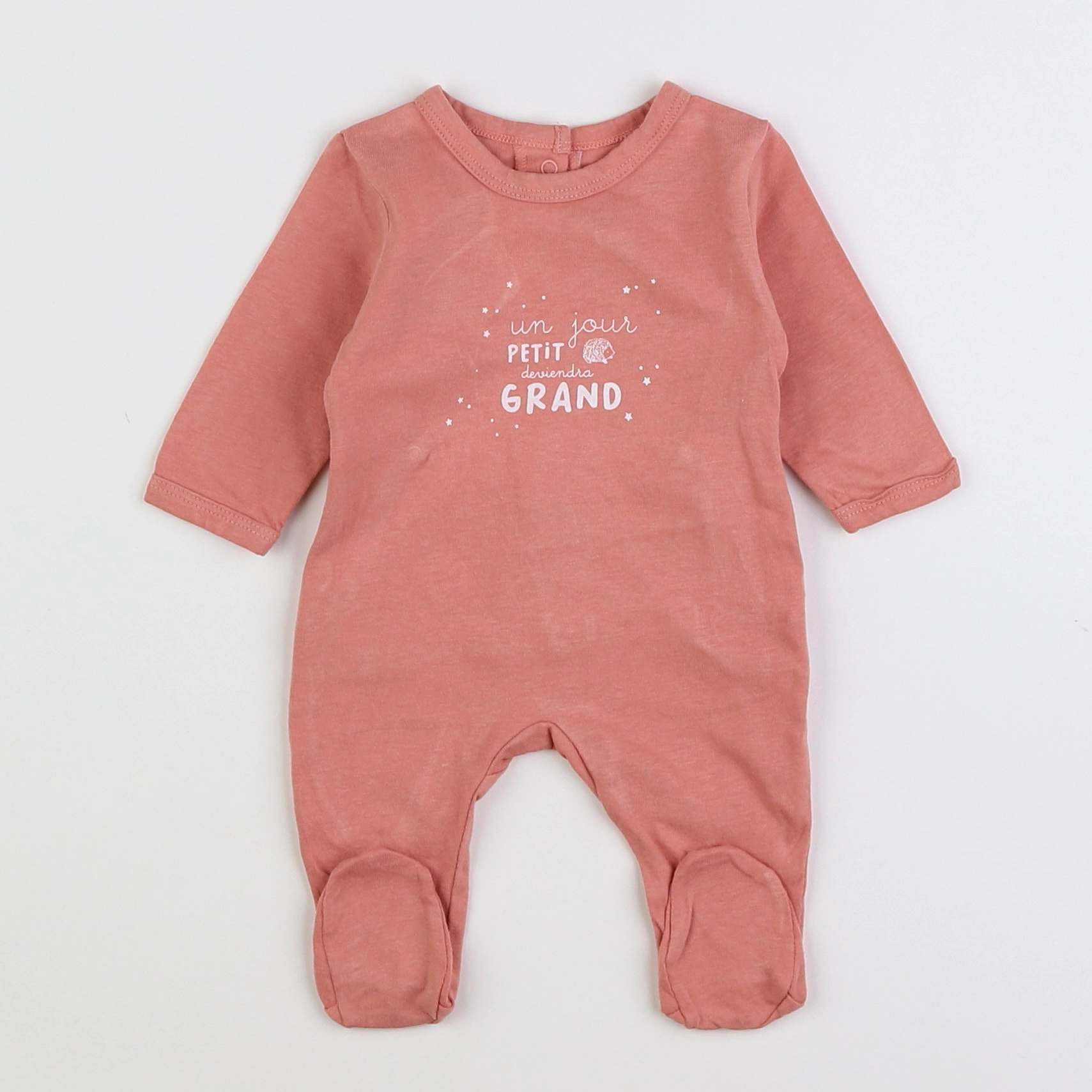 Vertbaudet - pyjama coton rose - 1 mois