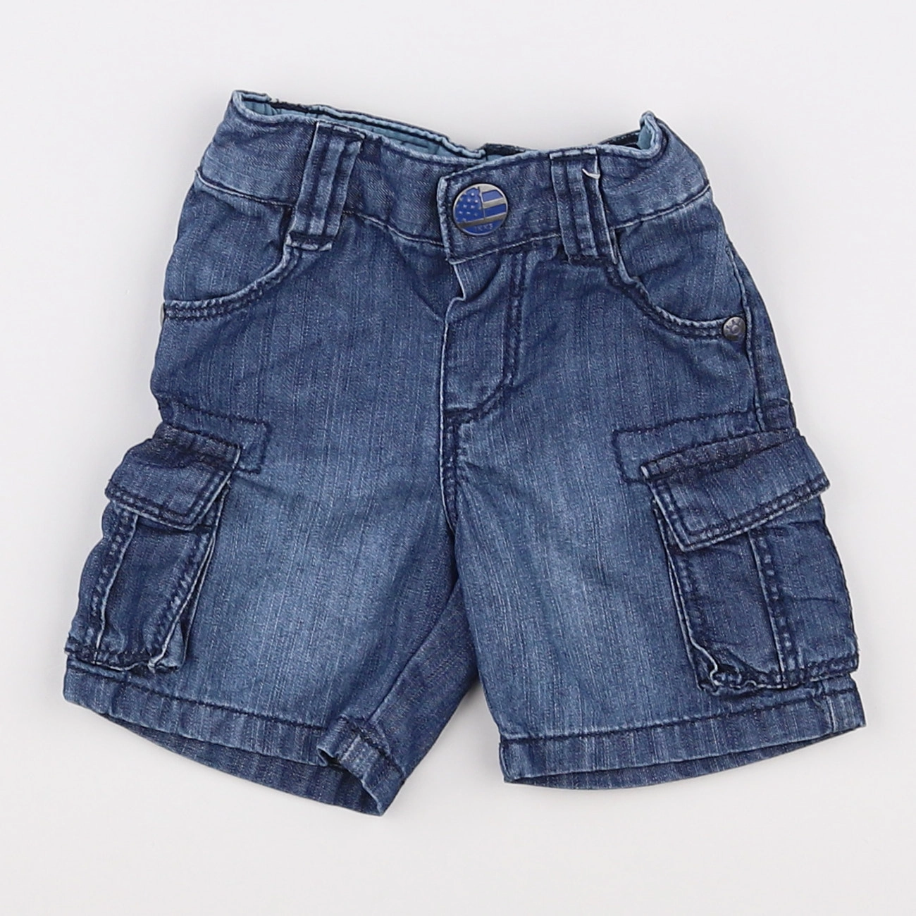 IKKS - short bleu - 3 mois