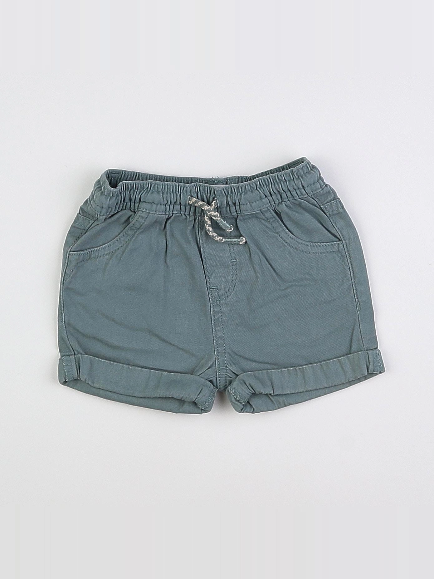 Vertbaudet - short vert - 12 mois
