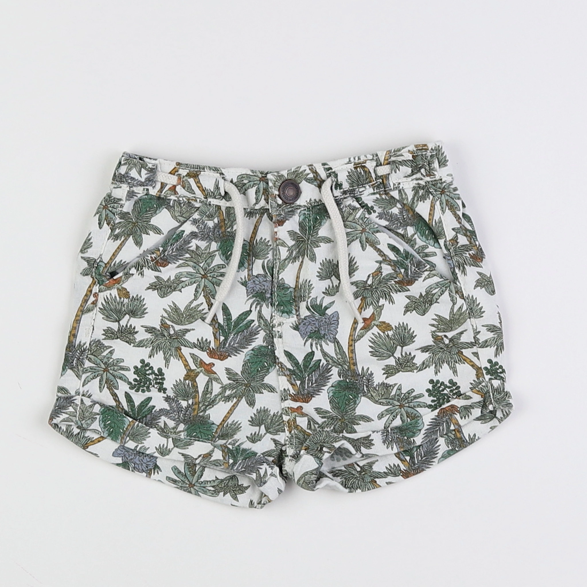 Vertbaudet - short vert - 6 mois