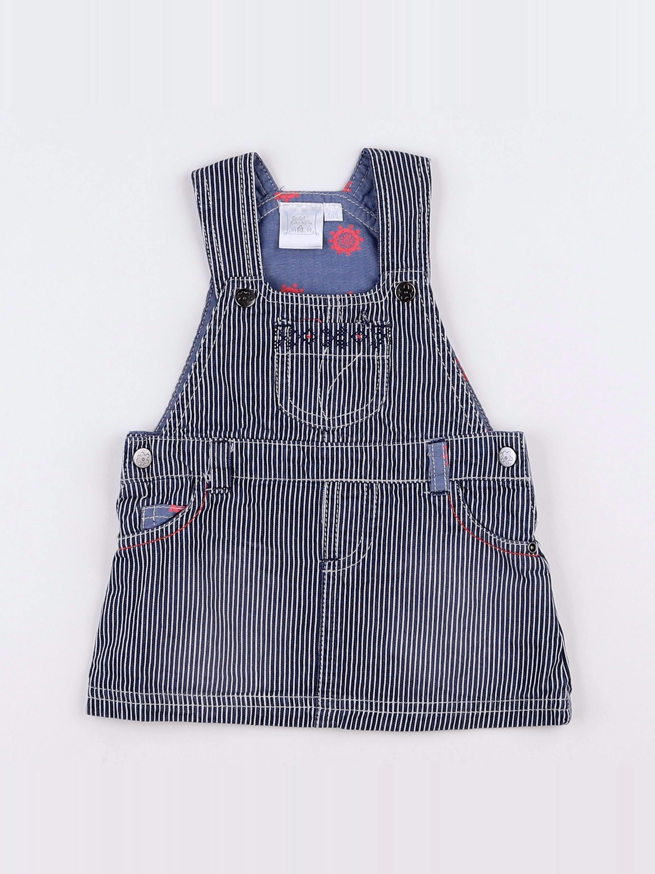 Cadet Rousselle - robe bleu - 6 mois