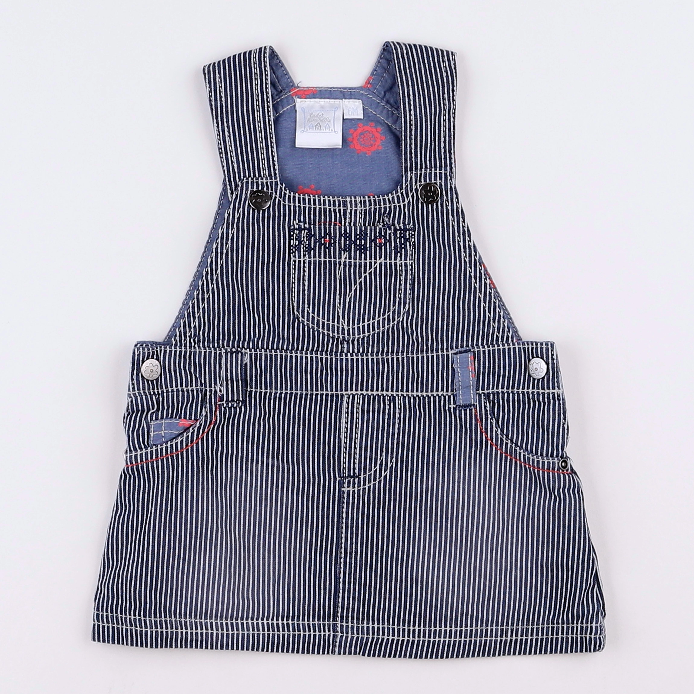 Cadet Rousselle - robe bleu - 6 mois