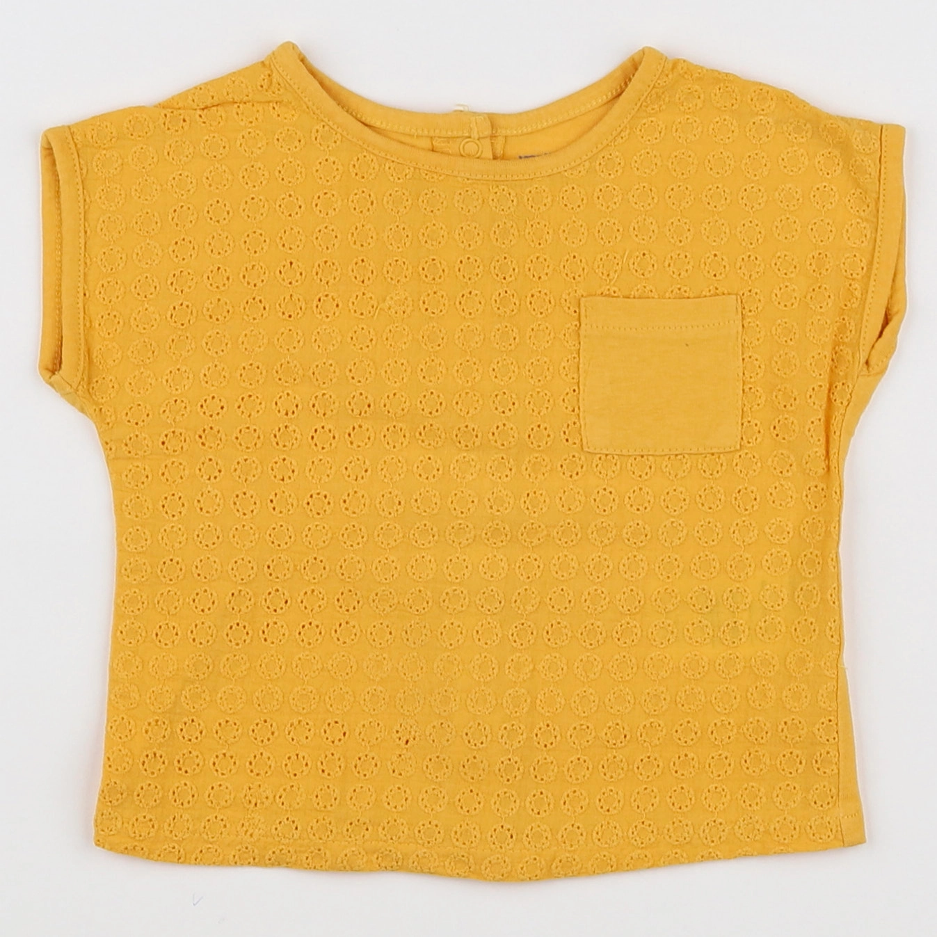 Vertbaudet - tee-shirt jaune - 6 mois