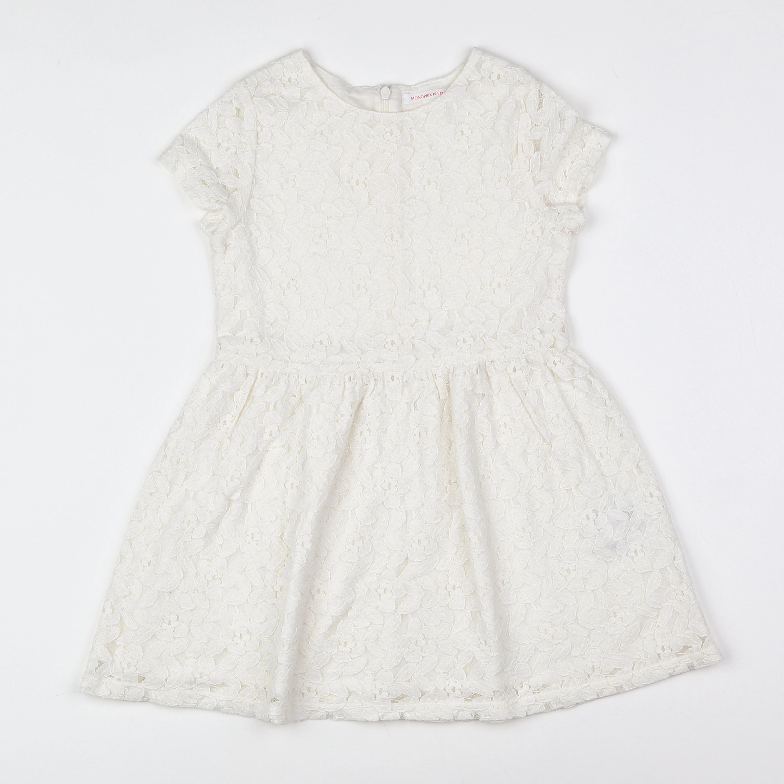 Monoprix - robe blanc - 4 ans