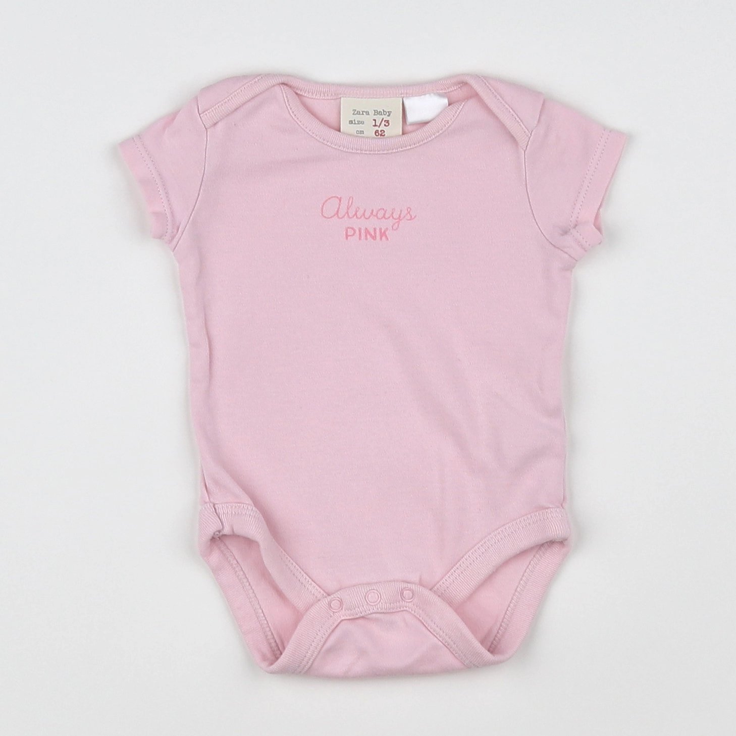 Zara - body rose - 1/3 mois