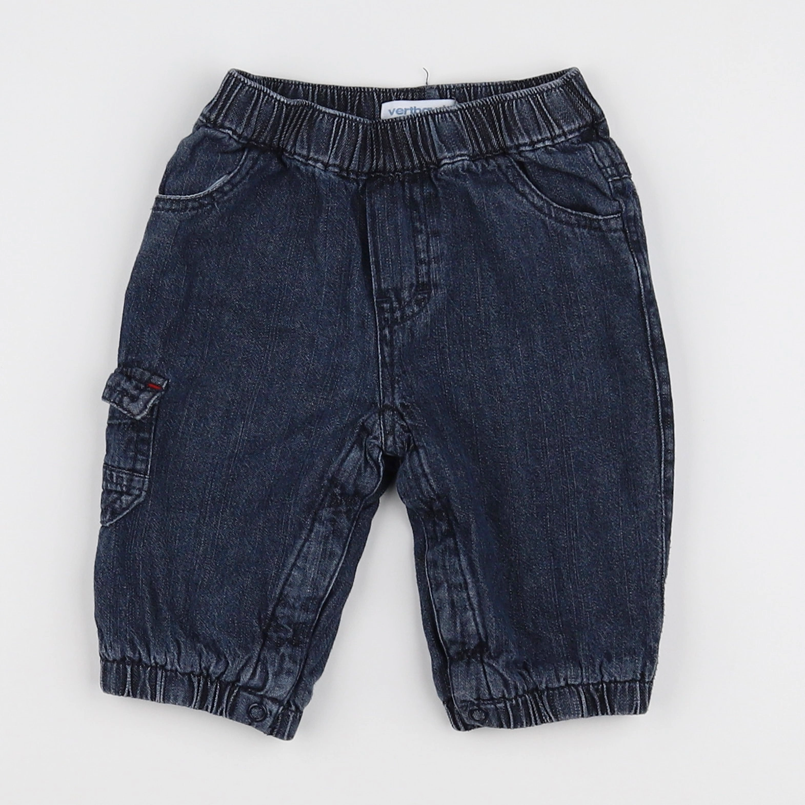 Vertbaudet - pantalon bleu - 6 mois