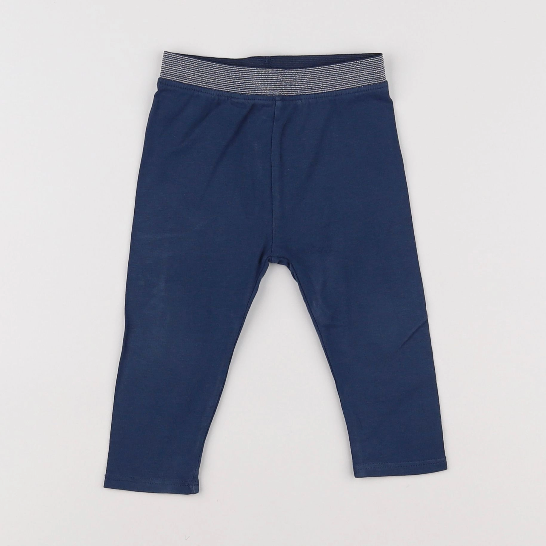 Vertbaudet - legging bleu - 12 mois