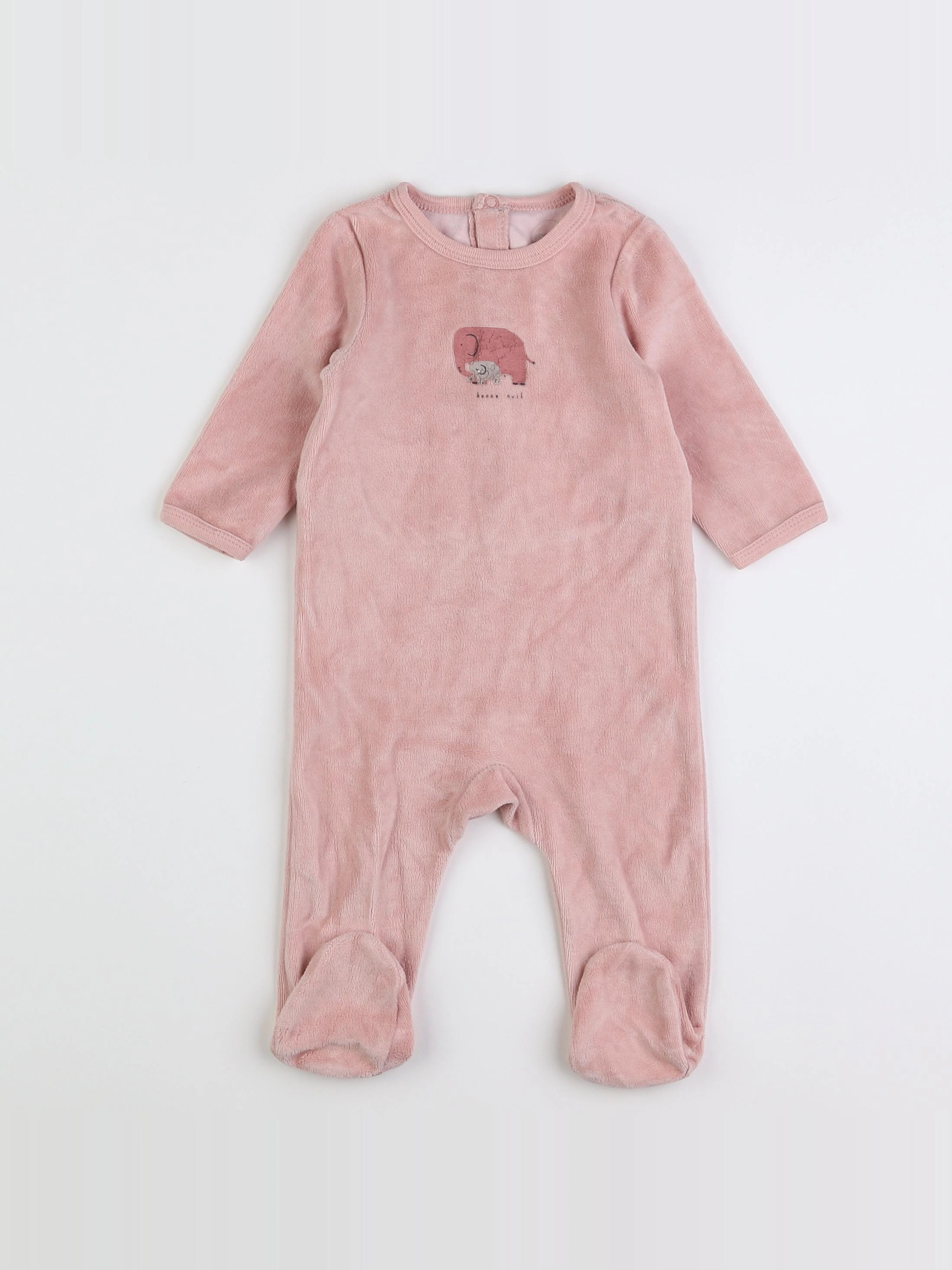 Absorba - pyjama velours rose - 3 mois