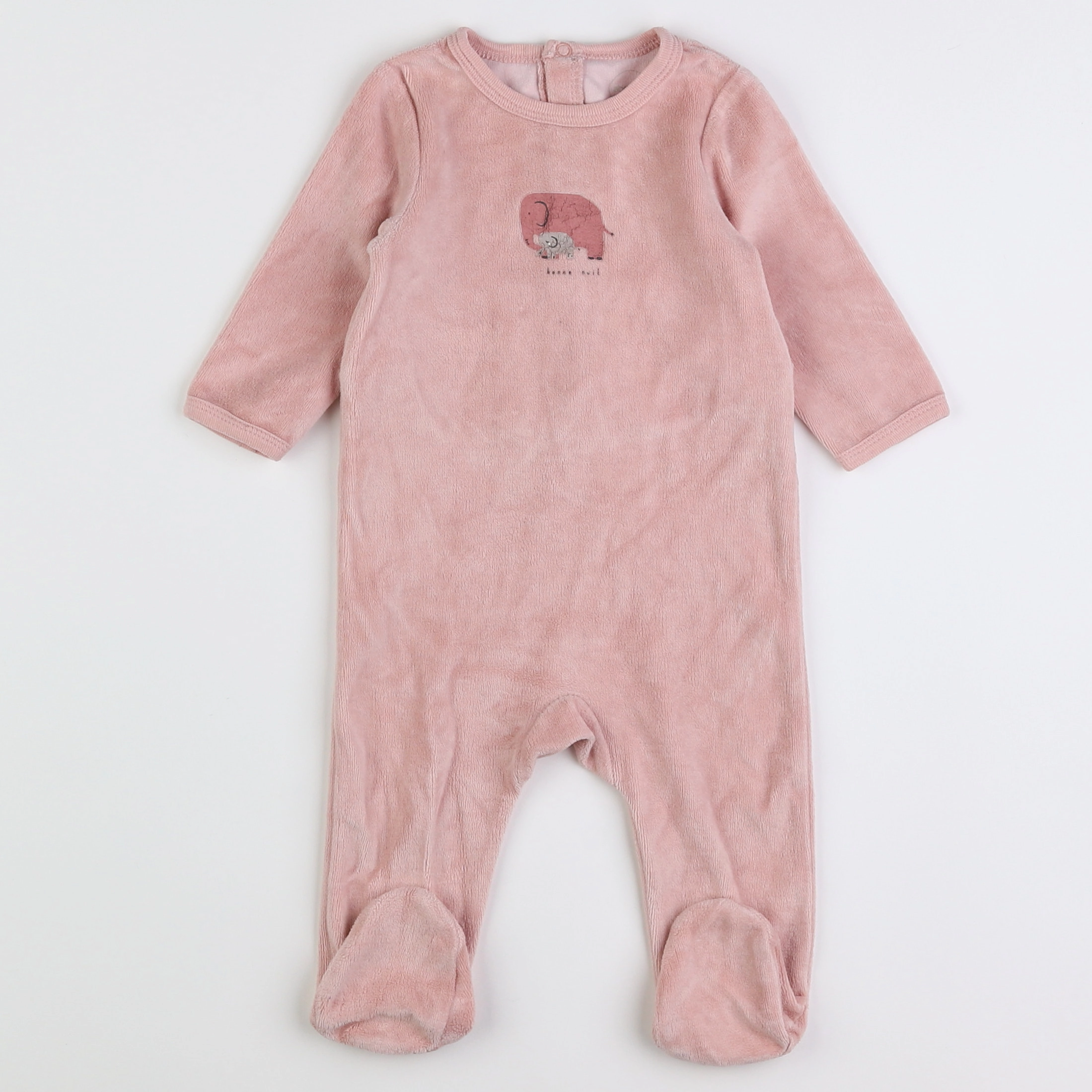 Absorba - pyjama velours rose - 3 mois