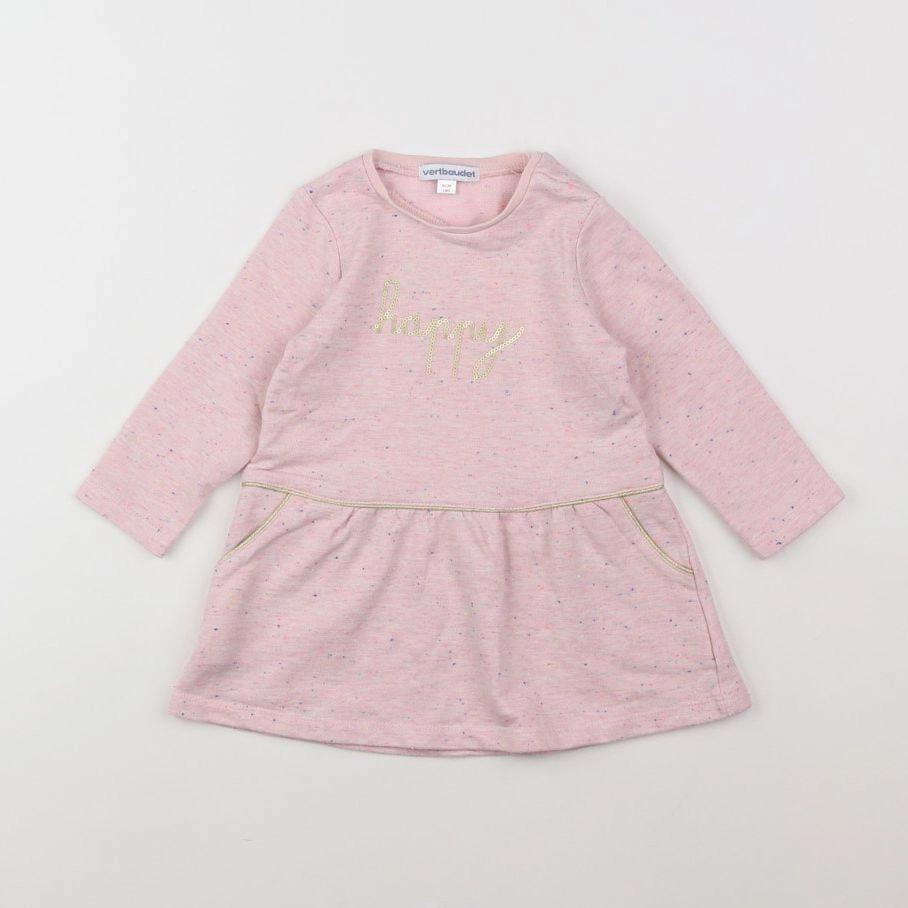 Vertbaudet - robe rose - 18 mois