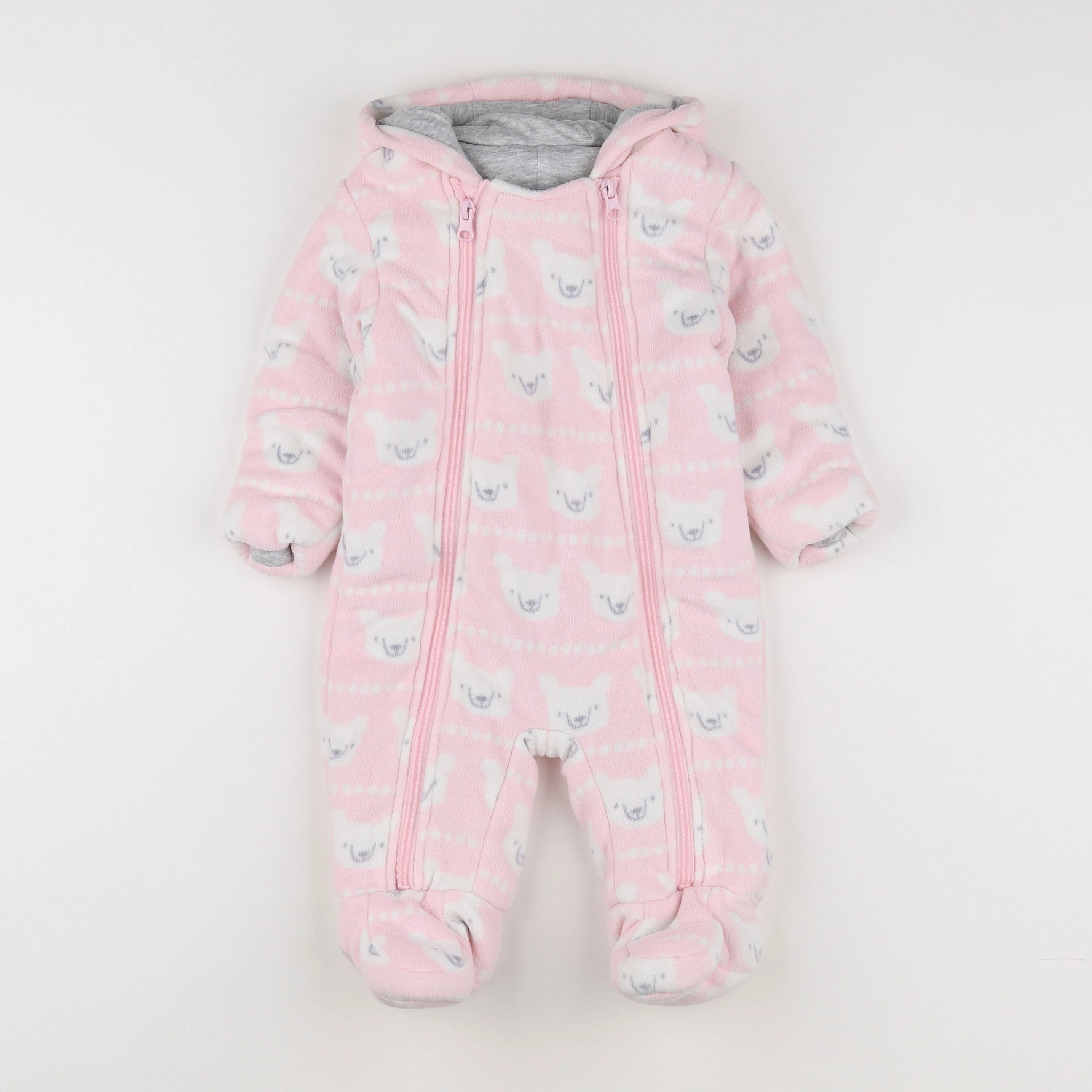 Marks & Spencer  - combi-pilote rose, blanc - 3/6 mois