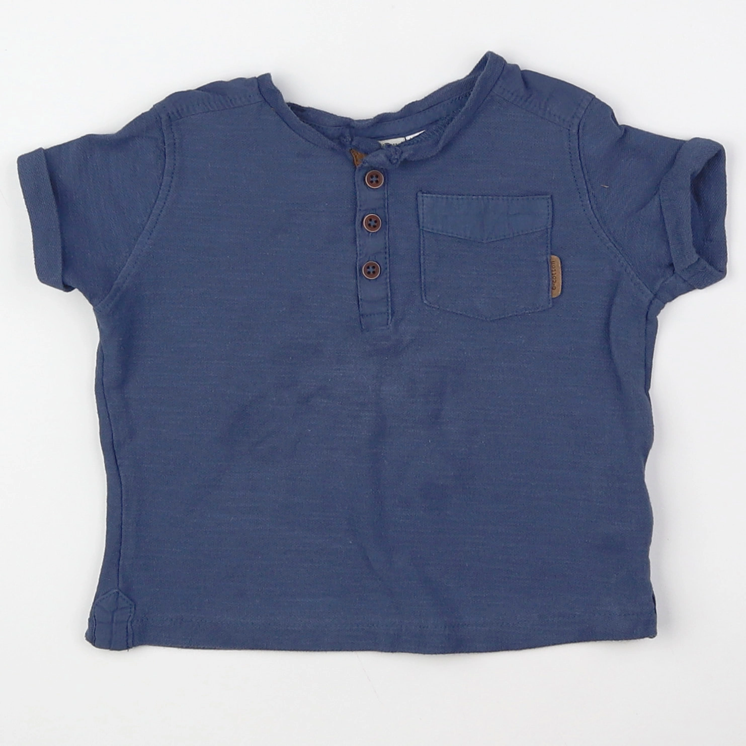 Zara - tee-shirt bleu - 6/9 mois