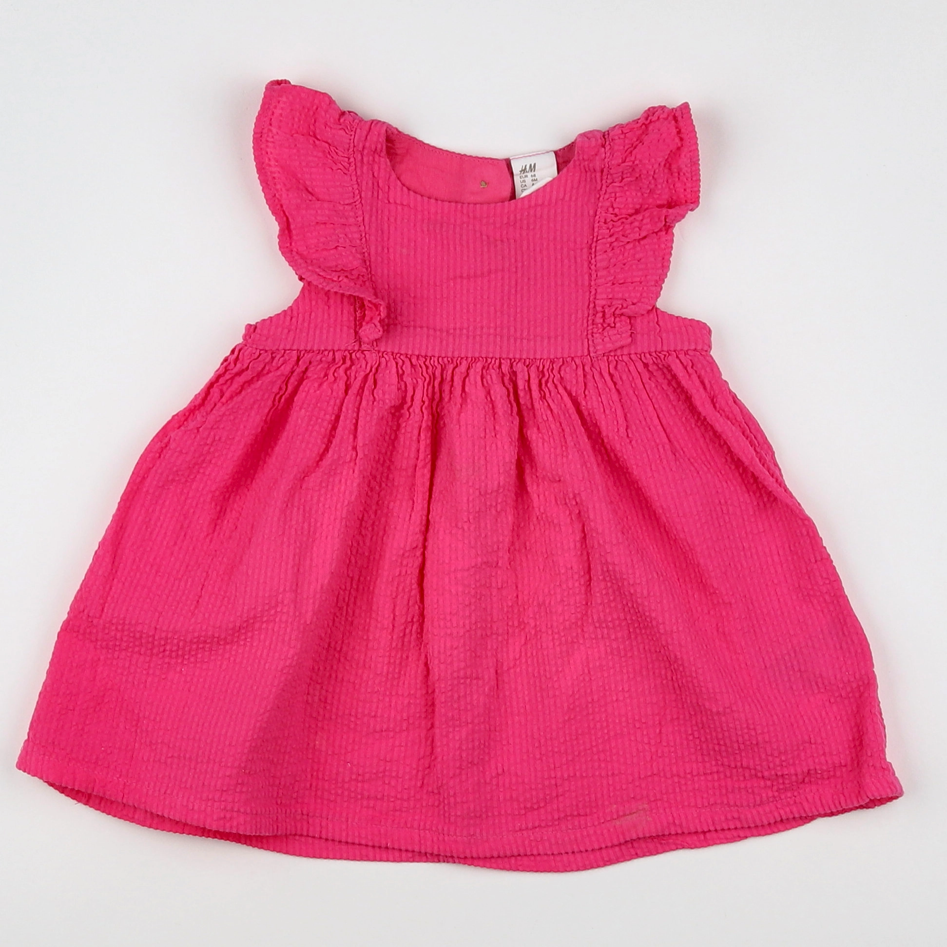 H&M - robe rose - 4/6 mois
