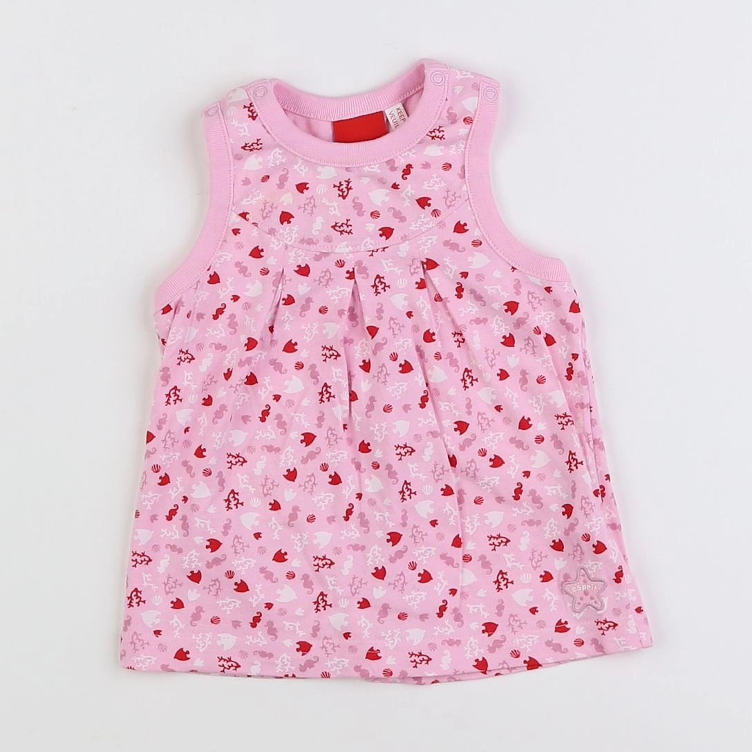 Esprit - robe rose - 3 mois