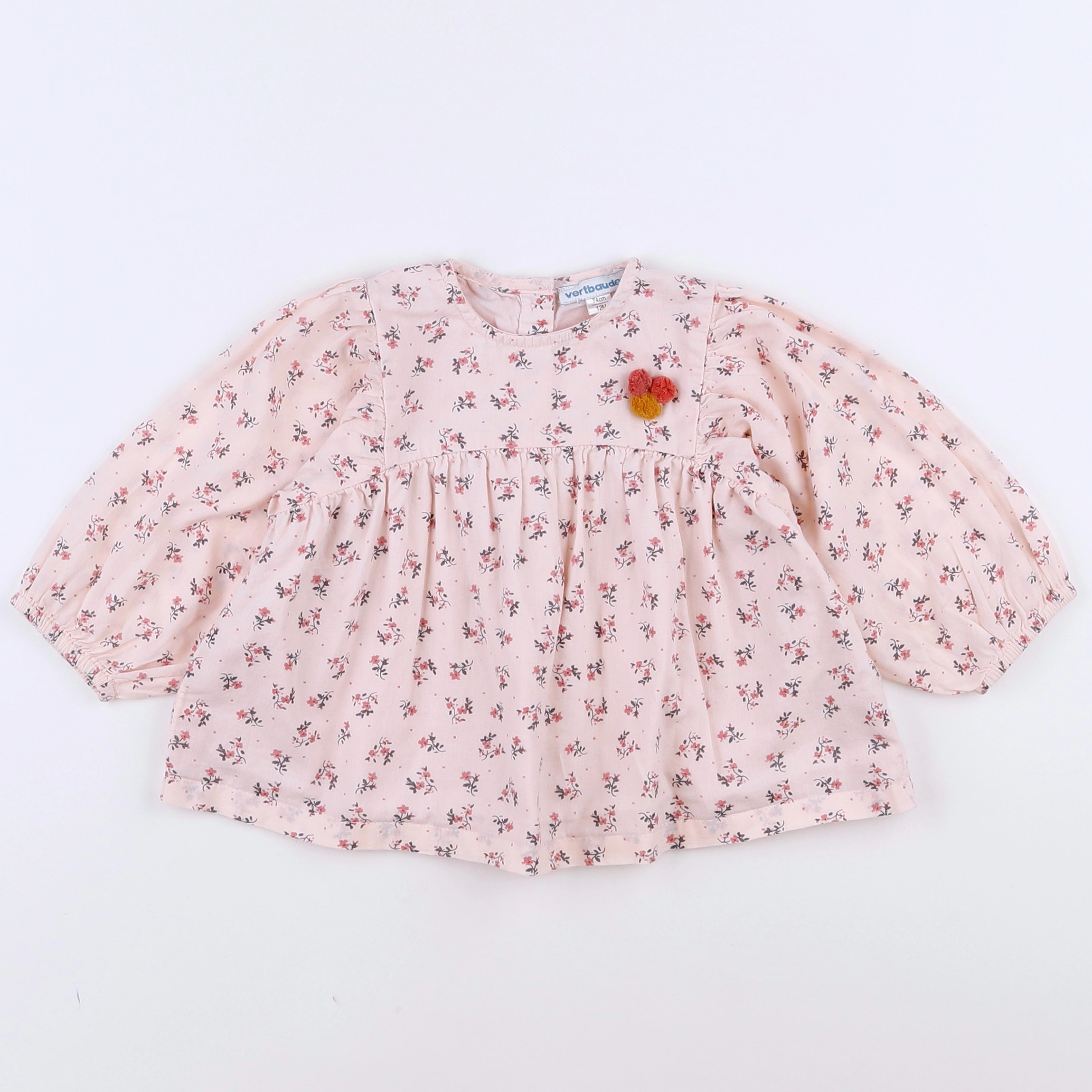 Vertbaudet - blouse rose - 12 mois