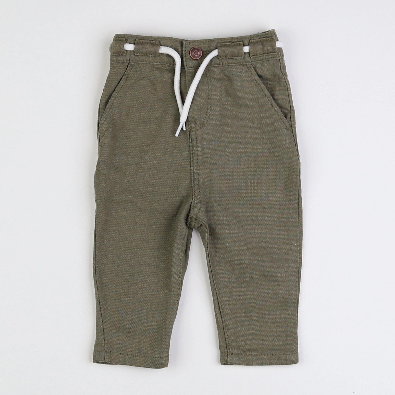 Vertbaudet - pantalon vert - 3 mois