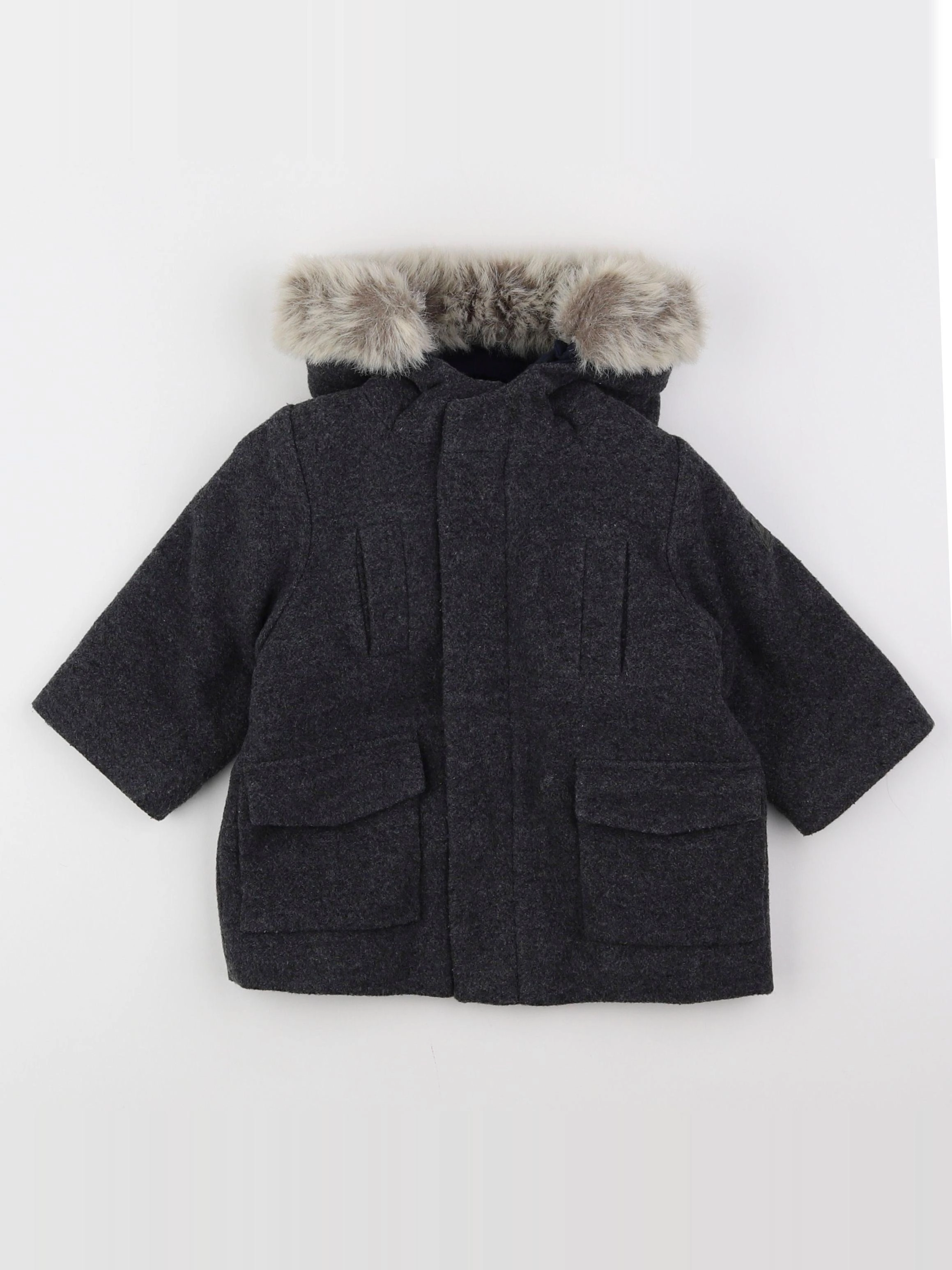 Jacadi - manteau gris - 12 mois