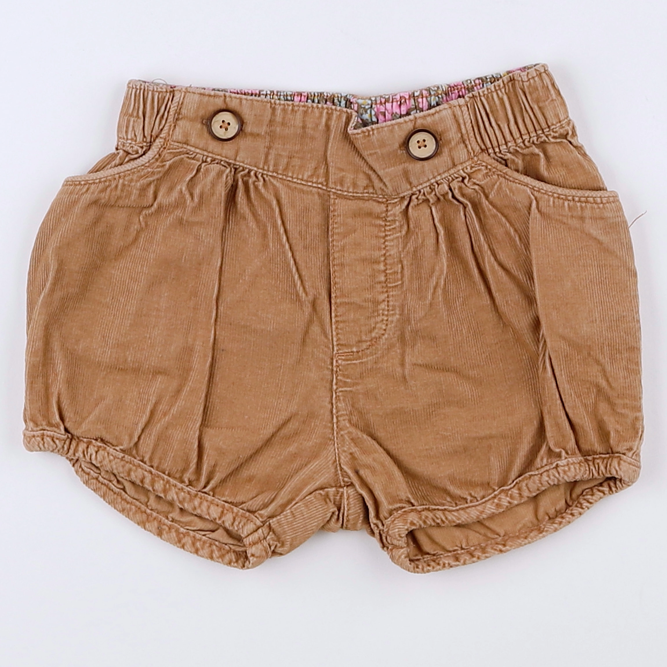 H&M - short marron - 9/12 mois
