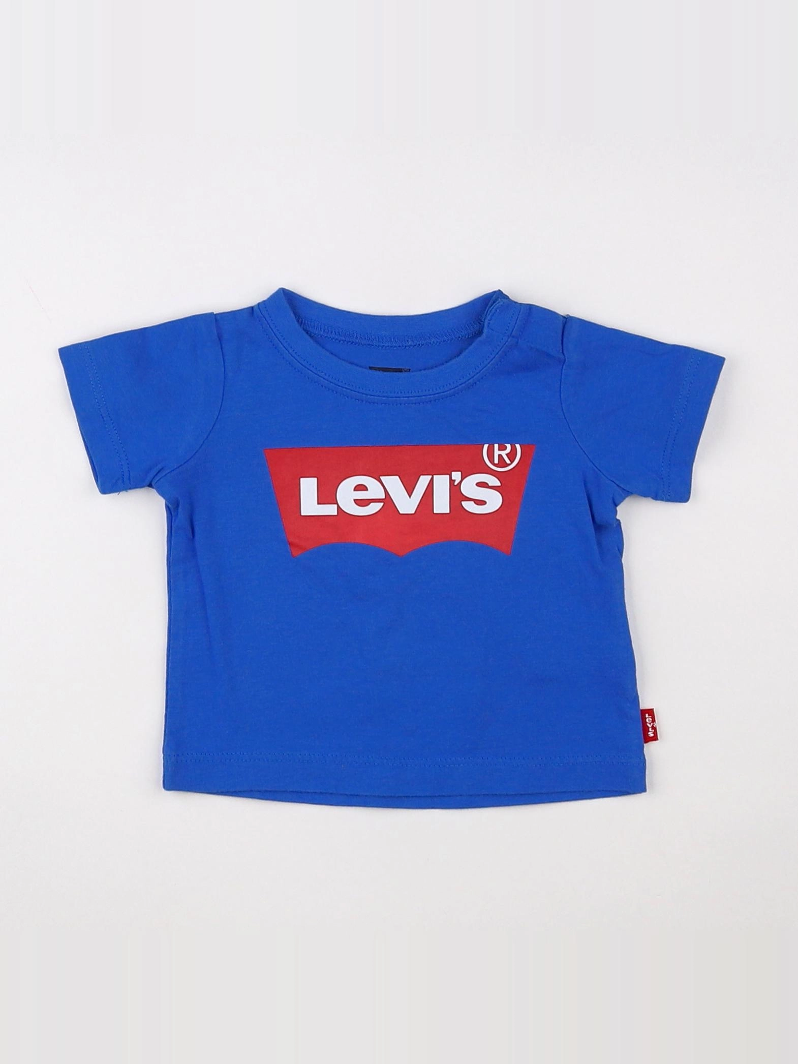 Levi's - tee-shirt bleu, rouge - 3 mois