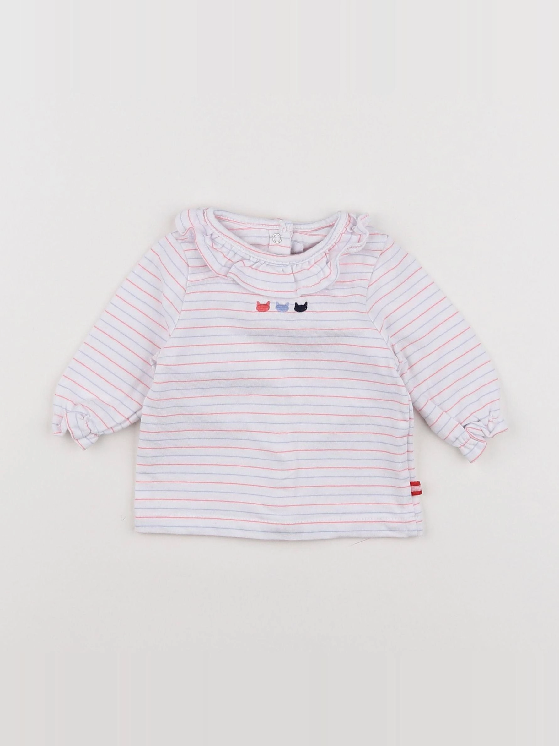 Cadet Rousselle - tee-shirt blanc, multicolore - 3 mois