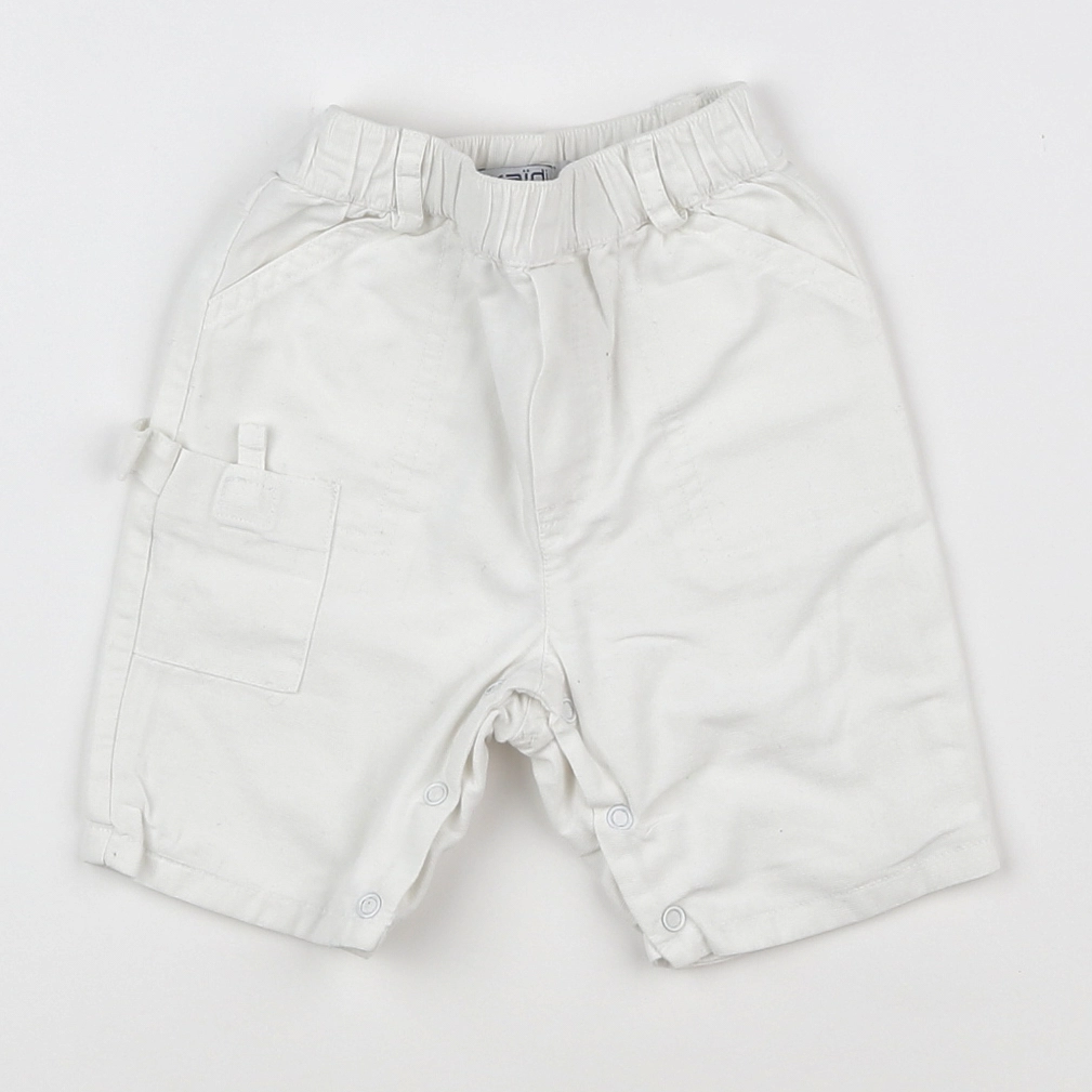 Okaidi - short blanc - 3 mois