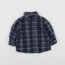 Boutchou - chemise bleu, noir - 6 mois
