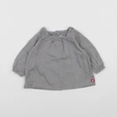 Petit Bateau - blouse gris - 6 mois
