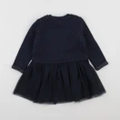 Vertbaudet - robe bleu, or - 2 ans