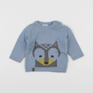 Vertbaudet - pull bleu - 6 mois