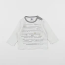 Petit Bateau - tee-shirt bleu - 6 mois