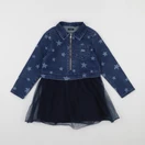 IKKS - robe imprimé au dos bleu - 4 ans