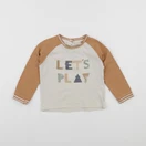 Vertbaudet - tee-shirt marron - 18 mois